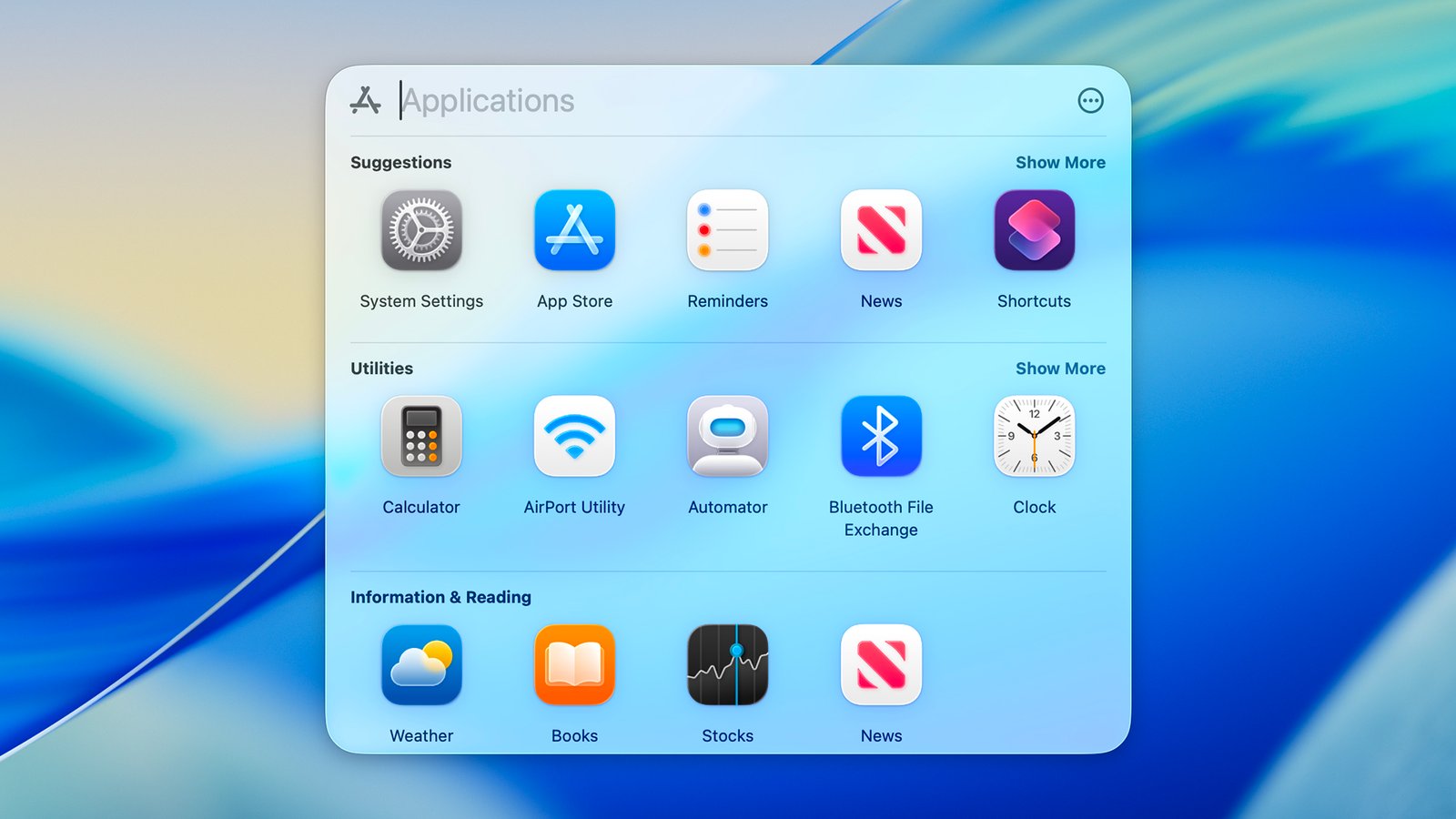 macOS Tahoe 26 screen