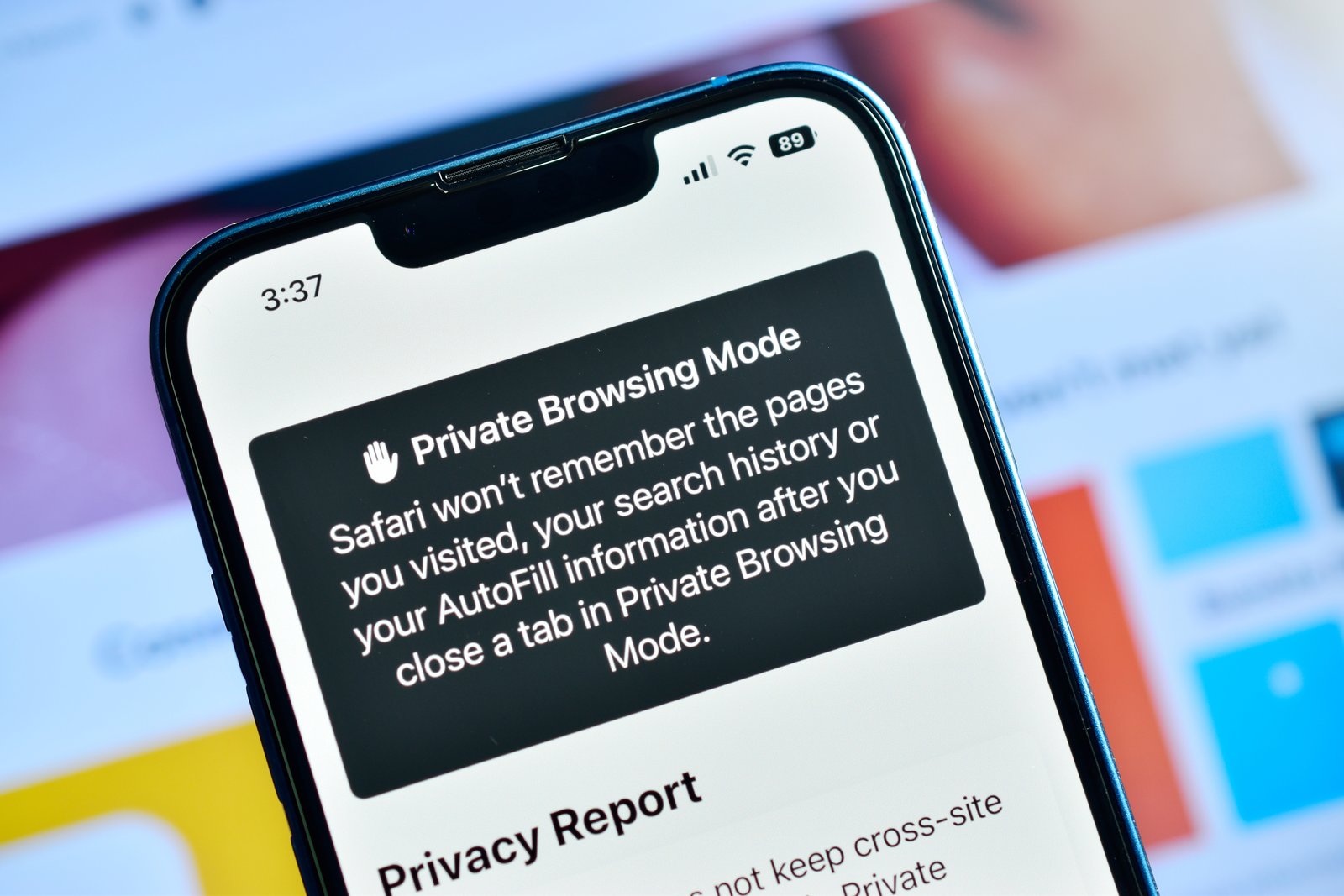 Private browsing mode in safari browser iphone apple